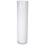 Glasvas, cylindrisk, SANSA OCEAN, vit, 60cm, Ø15cm