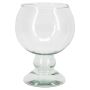 Stort konjakglas NELMAR med fot, återvunnet, transparent, 19cm, Ø14cm