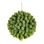 Konstgjord humlekula VALKIN med blommor, hängande, grön, Ø18cm