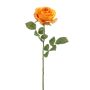 Konstgjord ros BRUNETTE, orange, 70cm, Ø11cm
