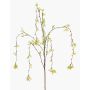 Dekorativ jasminkvist GLAFOR, hängande, gul, 135cm