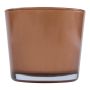 Glaskruka ALENA METALLIC, bronsmetallic, 11cm, Ø11,5cm