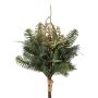 Dekorativ bukett eukalyptusgran RAVOL med bär, grön-guld, 45cm