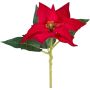 Plastblomma julstjärna KASNERK, röd, 40cm