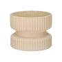 Vändbar glasljusstake ARTORIUS för maxi-te-ljus, blockljus, sandmatt, 7cm, Ø9cm