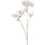 Konstgjord gren av trädgårdsamaryllis FRIHEL, vit, 80cm