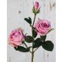 Konstgjord rosgren DELILAH, rosa, 55cm, Ø6cm