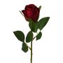 Konstblomma ros EMBERY, mörkröd, 45cm, Ø6cm