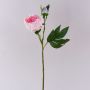 Konstgjord pion FYRFAR, halvöppen, rosa, 60cm