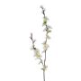 Konstgjord gren av japansk prydnadskörsbär SLORIX med blommor, vit, 85cm