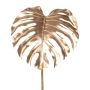 Konstblad Philodendron Monstera Deliciosa MENKIS, metallic-guld, 90cm