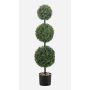 Konstgjord buxbom, 3-pack kulor TOM, dekorativ kruka, crossdoor, konstgjord stam, 100cm