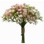 Konstblommor, brudslöja, bukett LITAGO, vit-rosa, 23cm