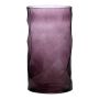 Blomvas i glas WELVIN med rombmönster, violett, 25cm, Ø14cm