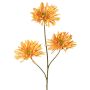 Konstgjord gren, krysantemum LASDIM, ockragul, 75cm, Ø11cm