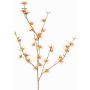 Konstgjord trollhasselgren XYLA, blommor, orange-gul, 120cm, Ø5cm