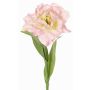 Konstgjord papegojatulp STEFANIE, ljusrosa-gul, 65cm, Ø14cm