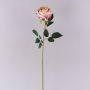 Konstgjord ros CHERLEN, rosa-krämfärgad, 65cm, Ø10cm