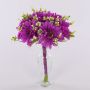 Konstgjord blomsterbukett Gerbera TEMBAR, mörklila, 30cm, Ø22cm