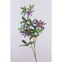 Dekorativ passionsblomma JULANDA, lila-vit, 95cm, Ø11cm