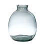Flaskvas NERRASITA i glas, återvunnet, klart, 26,5cm, Ø23,5cm