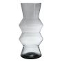 Blomvas ERCELINA i glas, återvunnet, klart, 27cm, Ø13cm