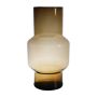 Blomvas FORTUNATO i glas, återvunnet, orange-brunt-klart, 35cm, Ø19cm