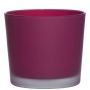 Glasöverkruka ALENA FROST, mat magenta, 12,5cm, Ø14,5cm
