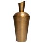 Dekorflaska i metall VICTORINO, strukturerad, guld, 41cm, Ø16,5cm