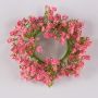 Gipskruid konstblomma krans LITAGO, rosa-cerise, Ø20cm