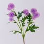 Konstgjord blomkvist, kuldistel TRAUDLINDE, lila, 55cm, Ø3-4cm