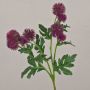 Konstgjord blomkvist, kuldistel TRAUDLINDE, violett, 55cm, Ø3-4cm