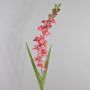 Konstgjord blomma gladiolus THEOPHORA, cerise-grön, 110cm, Ø6-10cm