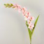 Konstgjord blomma gladiolus THEOPHORA, rosa-krämfärgad, 110cm, Ø6-10cm