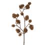 Dekorativ gren av gran KREMLA med kottar, brun, 50cm