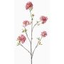 Konstgjord gren av prydnadskörsbär SLIRKO med blommor, mörkrosa, 115cm