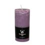 Stumpvaxljus AURORA, mauve, 12cm, Ø5,8cm, 42 timmar - Tillverkad i Tyskland