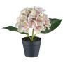 Dekorativ blomma hortensia LENDYN i dekorativ kruka, pastellrosa, 20cm