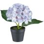 Dekorativ hortensia LENDYN i dekorativ kruka, ljusvioletta, 20cm