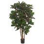 Schefflera konstväxt ZULEIKA, äkta stammar, grön, 120cm