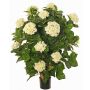 Konstgjord hortensia PINDO, krämfärgad, 95cm
