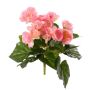 Konstgjord begonia BIRMA på stödpinne, rosa, 20cm, Ø3-5cm