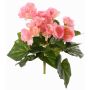 Konstgjord begonia BIRMA på stödpinne, rosa, 20cm, Ø3-5cm