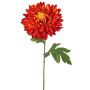 Konstgjord krysantemum DELPHINA, mörkorange, 65cm, Ø14cm