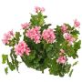 Konstgjord pelargon MIA på stativ, ljusrosa, 40cm, Ø5-8cm