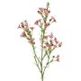 Dekorativ kvist vaxblomma FRINDALS, mörkrosa, 65cm, Ø1,5-2cm