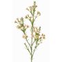 Dekorativ kvist med vaxblomma FRINDALS, ljusrosa-vit, 65cm, Ø1,5-2cm