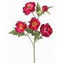 Konstgjord gren med pion LARDUAN, Eco Collection, cerise, 60cm, Ø7cm
