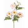 Konstgjord gren med pion LARDUAN, Eco Collection, blekrosa-vit, 60cm, Ø7cm
