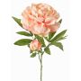 Konstgjord pion WARDUAN, Eco Collection, laxrosa, 65cm, Ø15cm